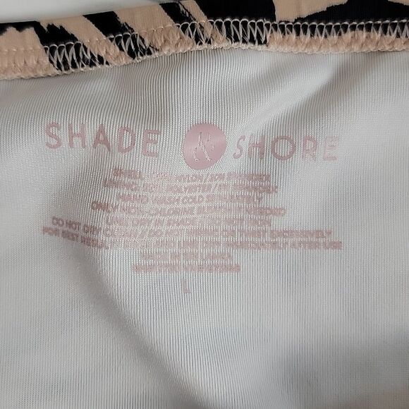 Shade & Shore bikini bottom separates animal print Women's Size L - Picture 3 of 5